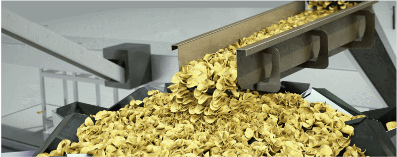 Potato chip manufacturing and packaging process